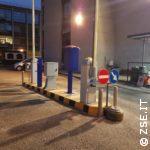 ingresso parcheggio con barriera veicolare